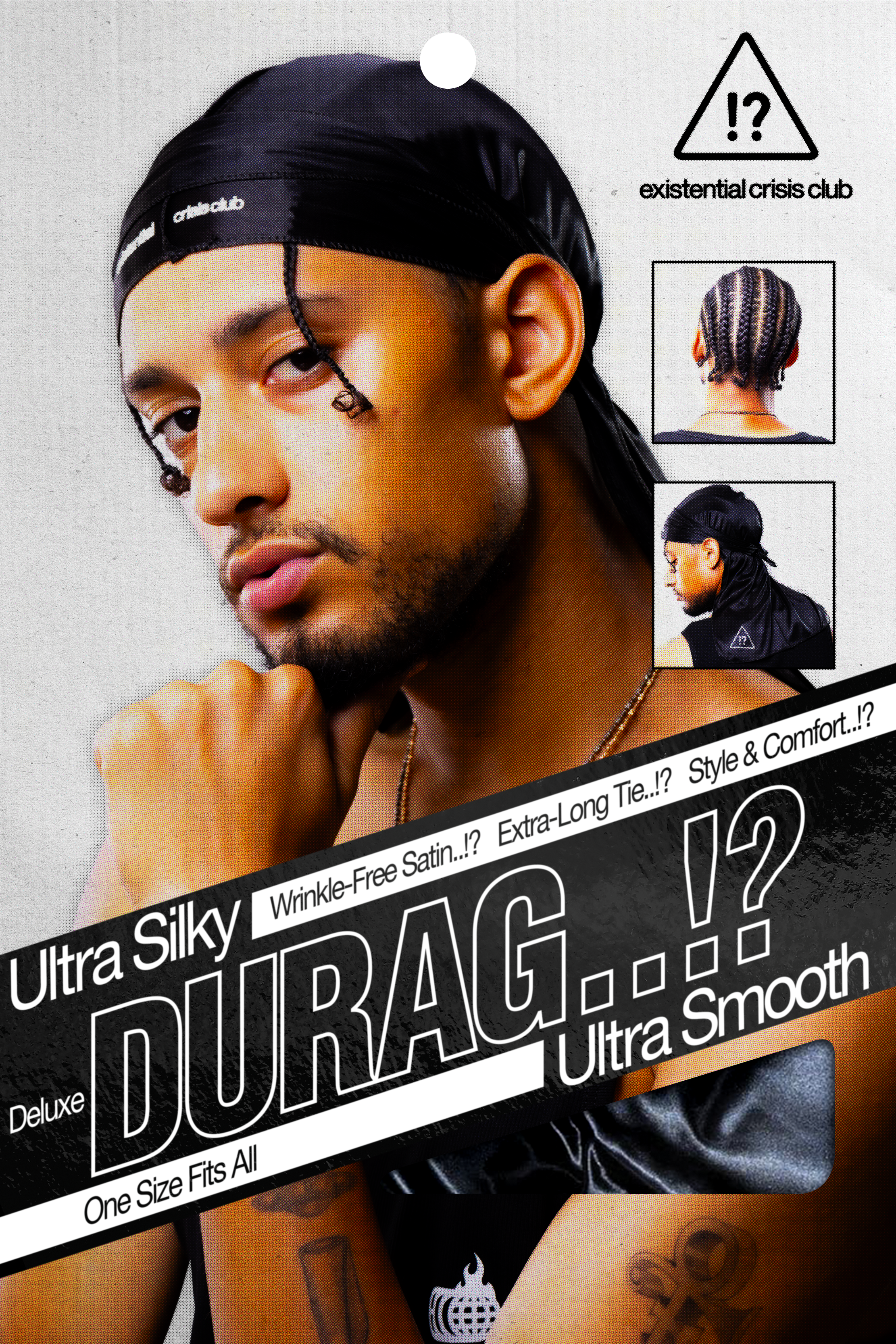 Ultra Silky Durag - 2 Pack - Black