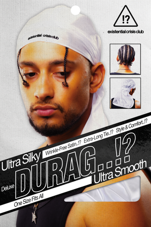 Ultra Silky Durag - 2 Pack - White